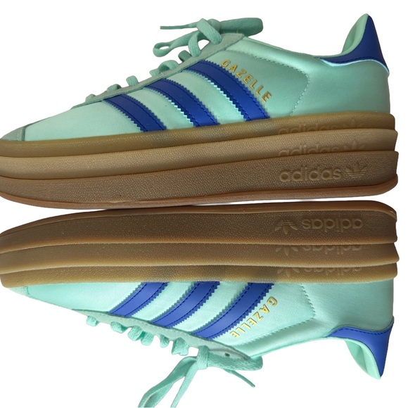 Adidas Gazelle Bold platform Mint Green and Blue sneaker - Picture 5 of 5